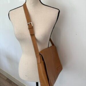 The Stone camel colour purse,  cross body adjustable brown messenger style bag